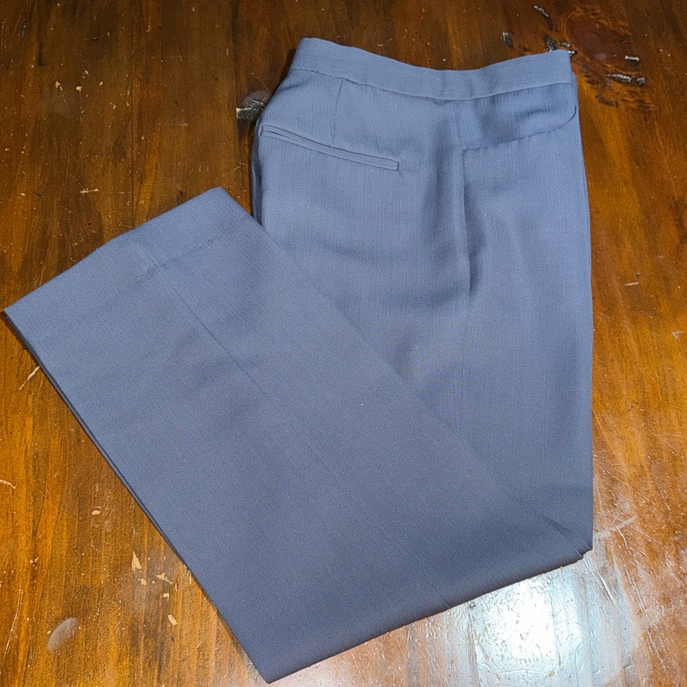 Toteme Wide-Leg Trousers in Dusty Blue Size Small EUC